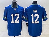 Men's Seattle Seahawks #12 Fan Royal 2023 F.U.S.E. Vapor Limited Throwback Stitched Jersey,baseball caps,new era cap wholesale,wholesale hats